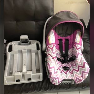 Baby girl car seat